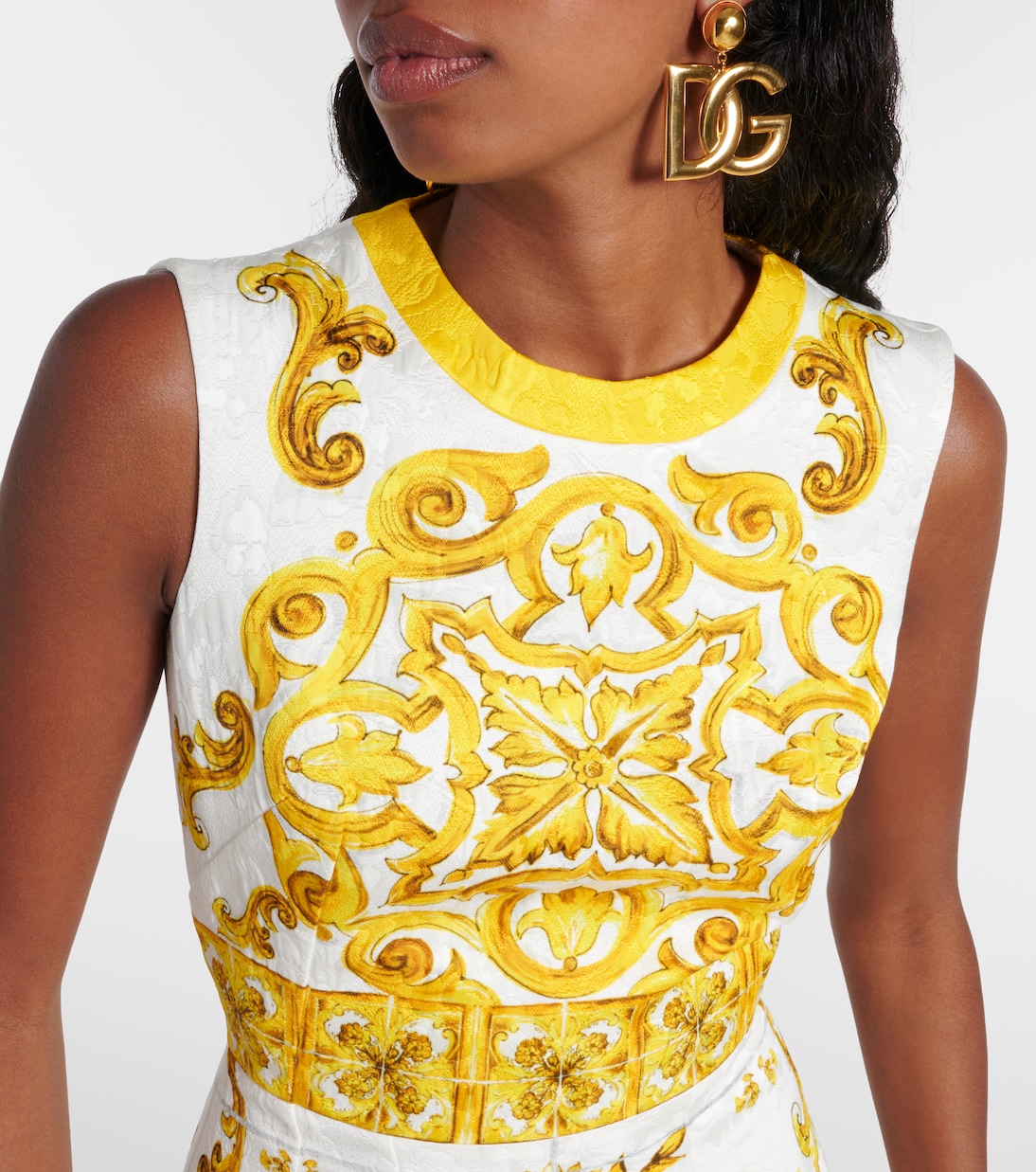 Robe Majolica en coton mélangé | Dolce&Gabbana