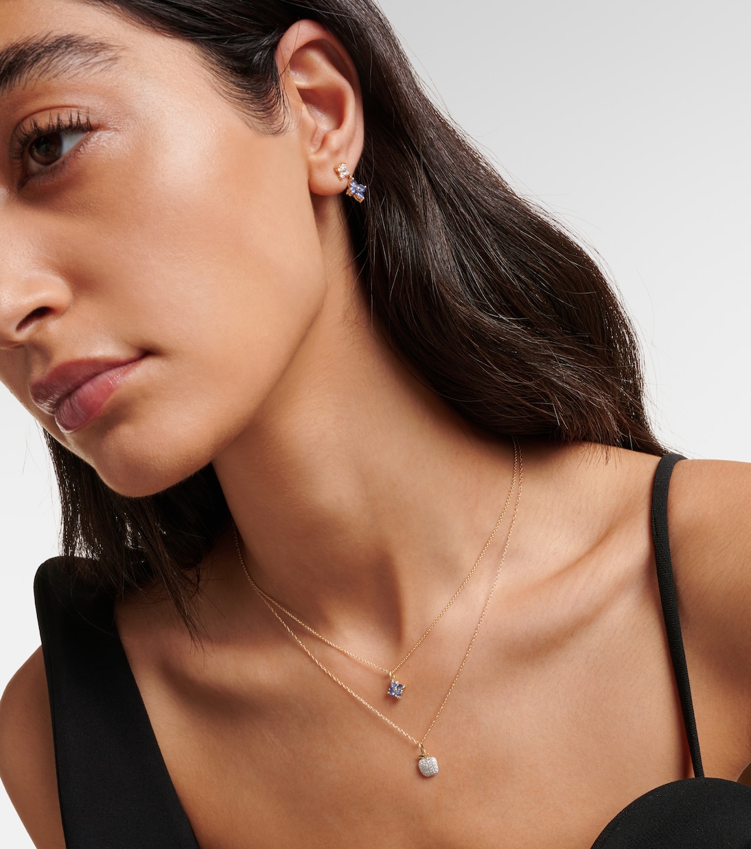 Collier Big Apple en or 10 ct et diamants | Stone and Strand