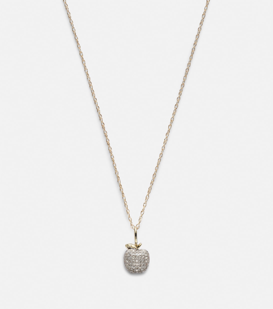 Collier Big Apple en or 10 ct et diamants | Stone and Strand