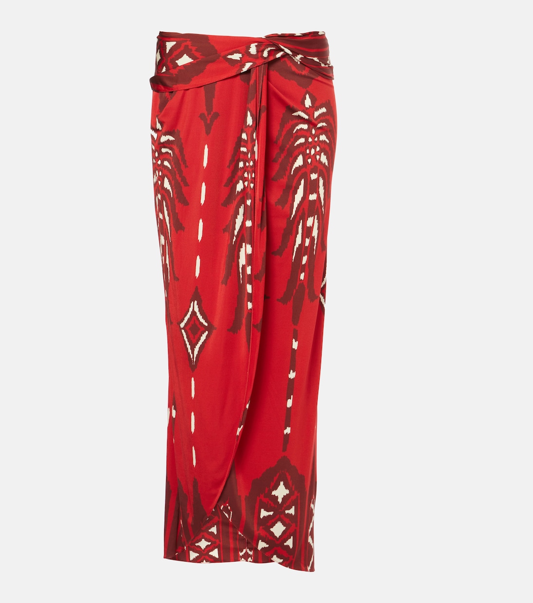 Printed twisted midi skirt | Johanna Ortiz