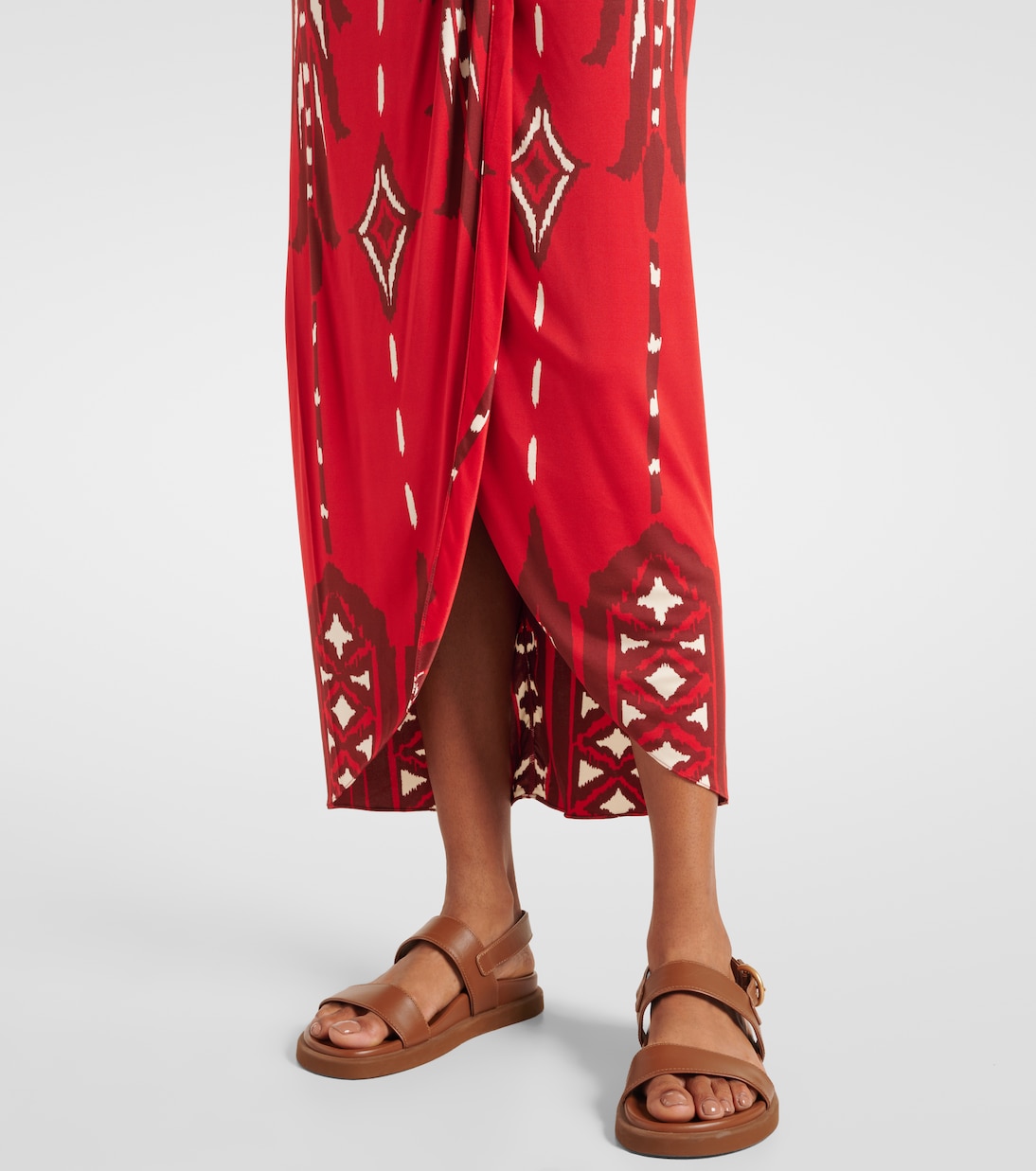 Printed twisted midi skirt | Johanna Ortiz