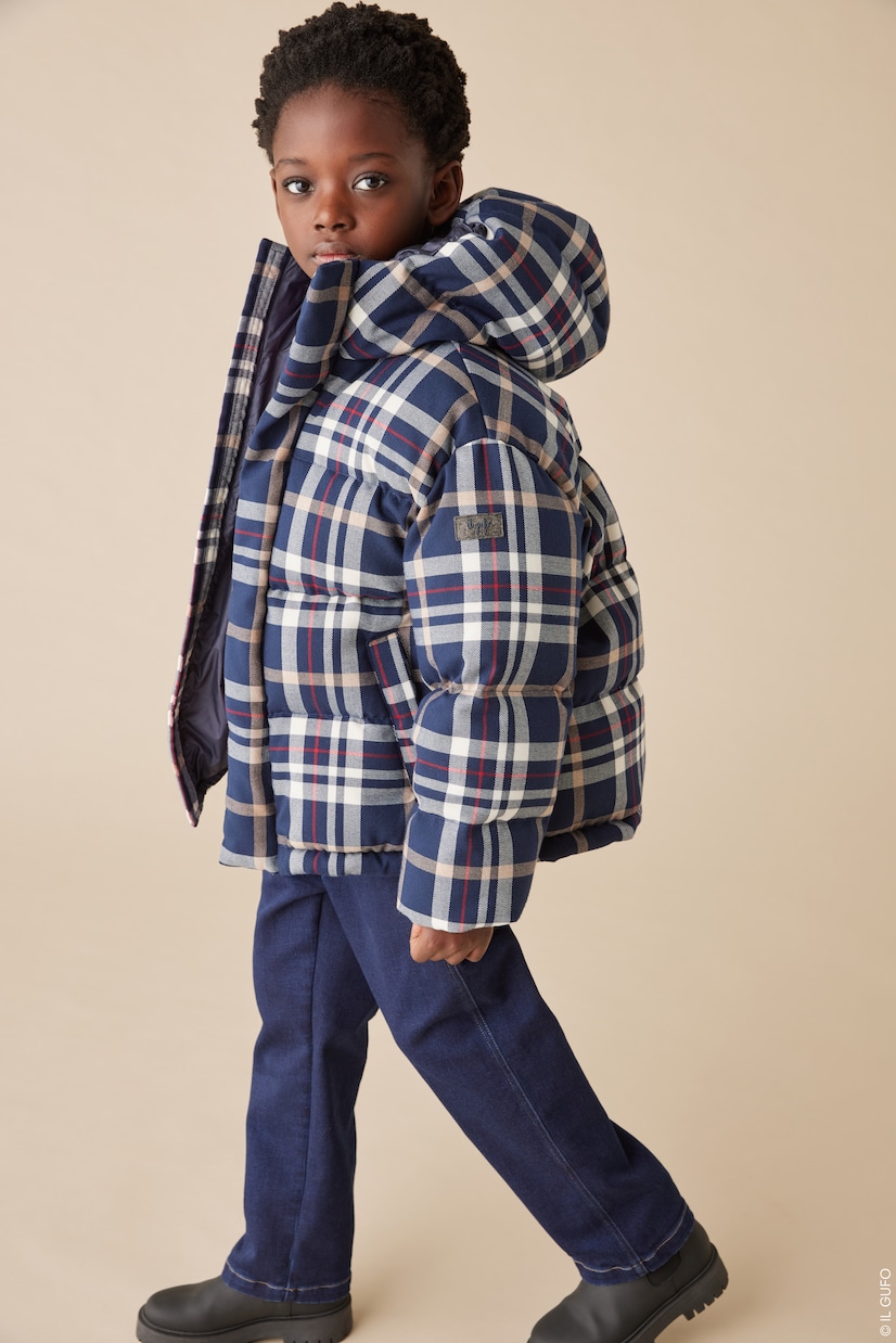 Checked down jacket | Il Gufo
