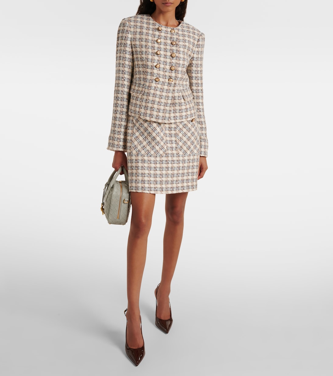 Bentley checked tweed jacket | Veronica Beard