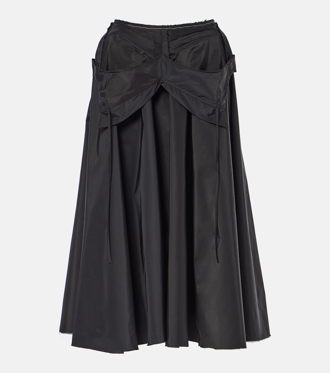 Gonna midi decostruita in taffetà | Maison Margiela