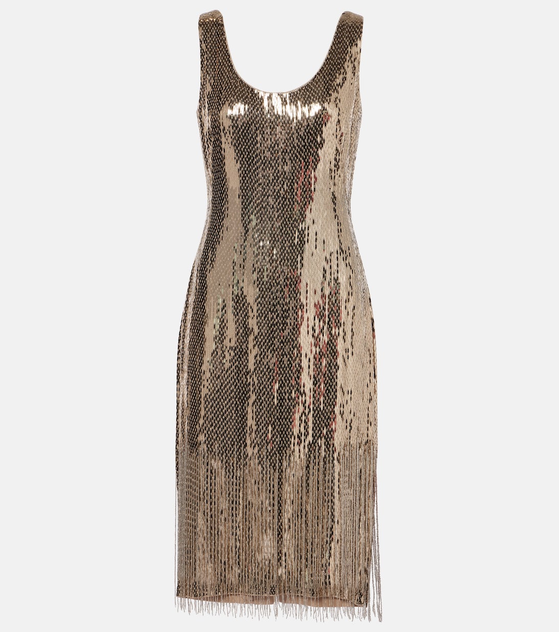 Midikleid Dolley aus Seide mit Pailletten | Ralph Lauren Collection