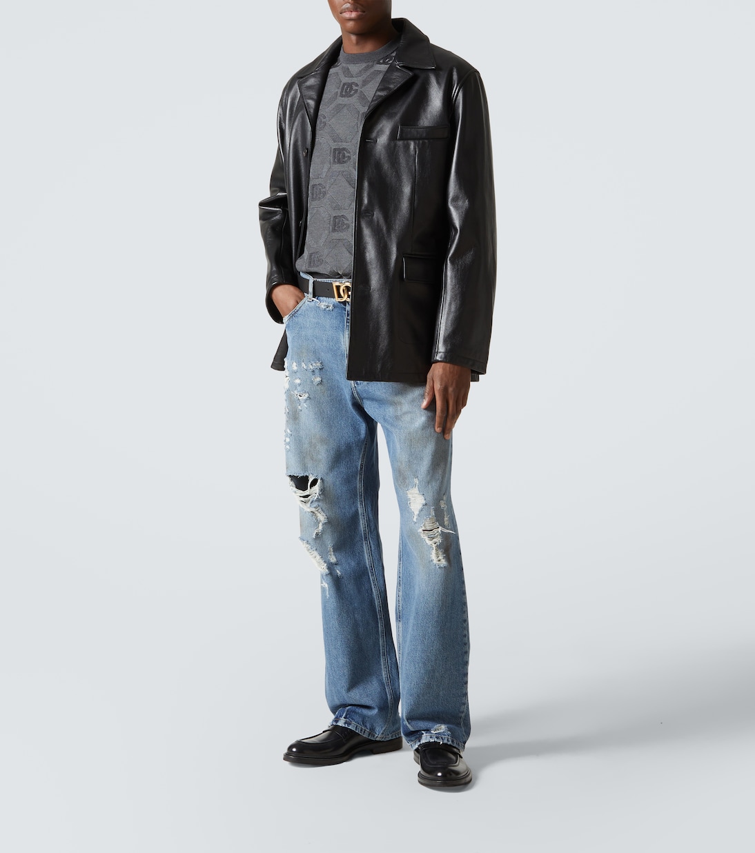 Top DG in seta jacquard | Dolce&Gabbana
