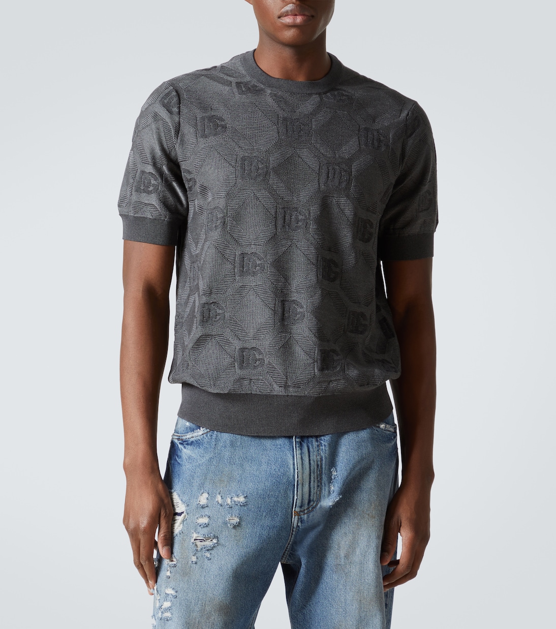 Top DG in seta jacquard | Dolce&Gabbana