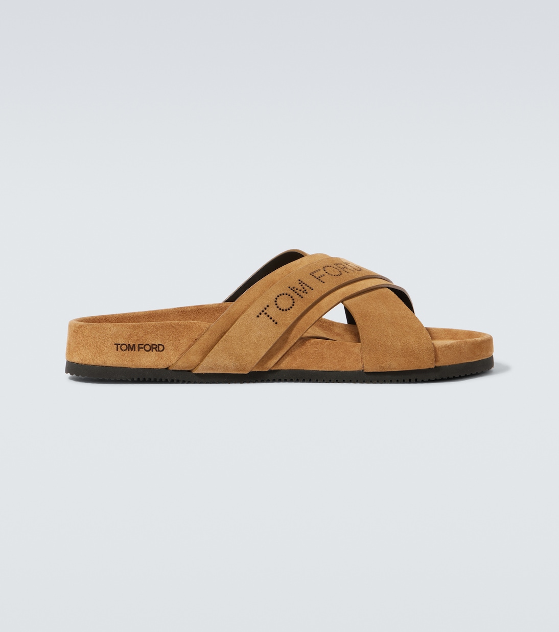 Mules en daim à logo | Tom Ford