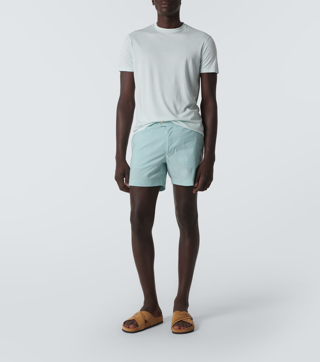 Mules en daim à logo | Tom Ford