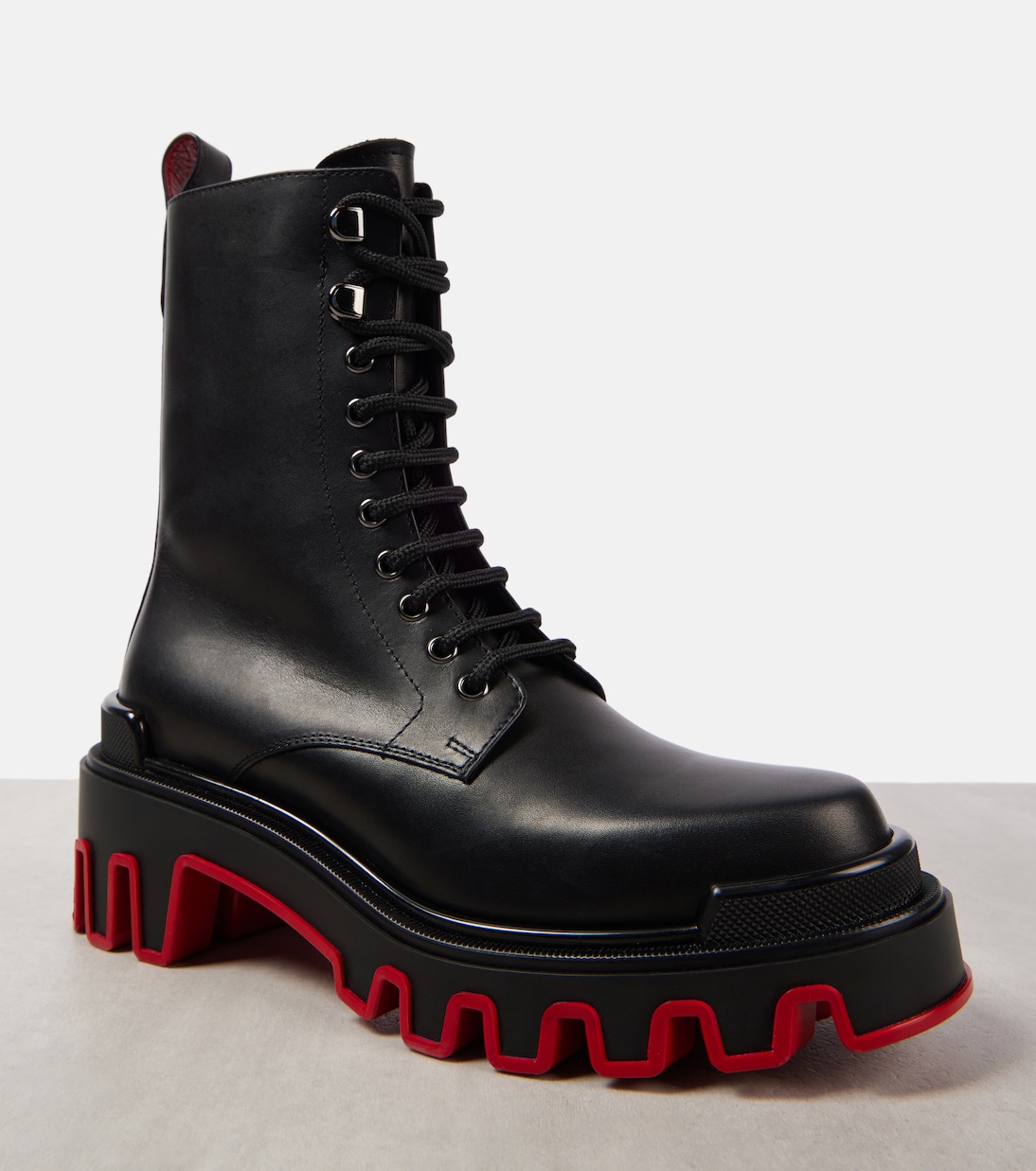 Dune Trott Alta leather combat boots | Christian Louboutin