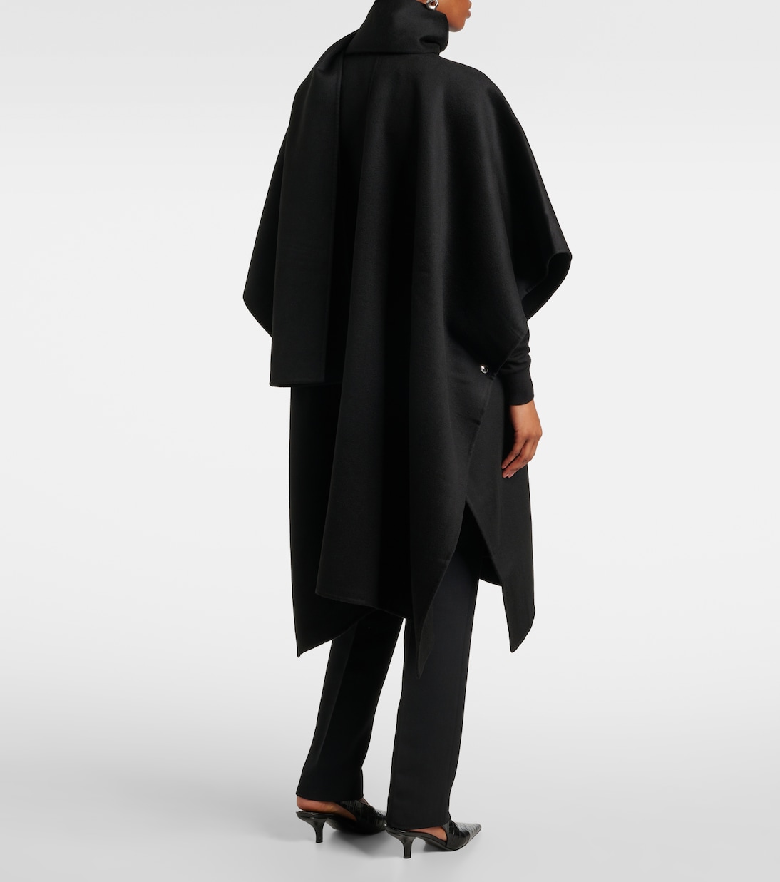 Cappotto Doublé in lana con sciarpa | Toteme
