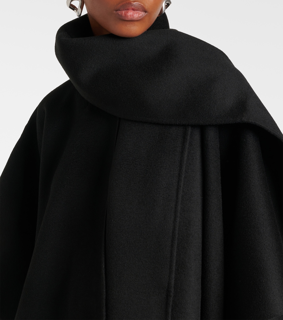 Cappotto Doublé in lana con sciarpa | Toteme