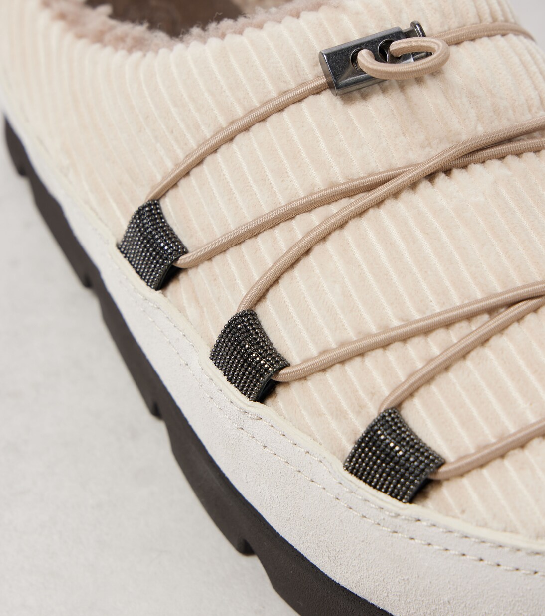Slippers con shearling | Brunello Cucinelli