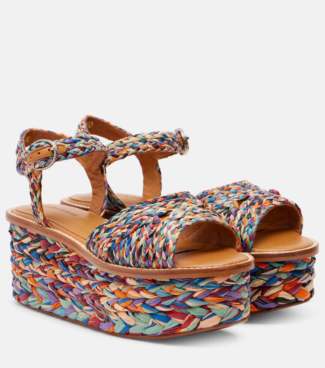 Arty raffia platform sandals | Clergerie