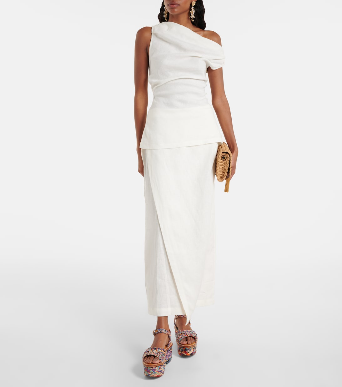 Arty raffia platform sandals | Clergerie