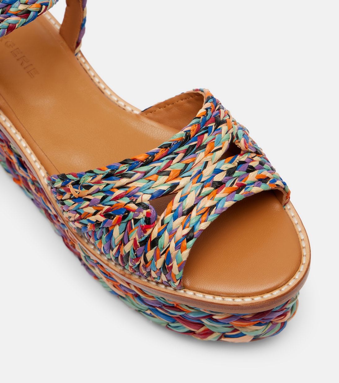 Arty raffia platform sandals | Clergerie