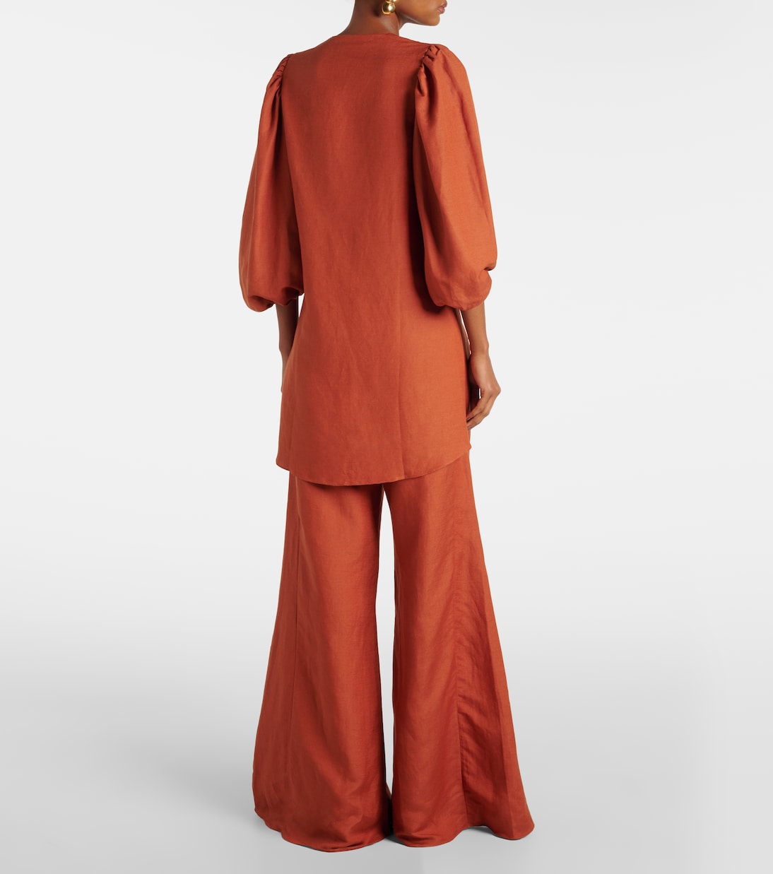 Chemise Solid en lin mélangé | Adriana Degreas