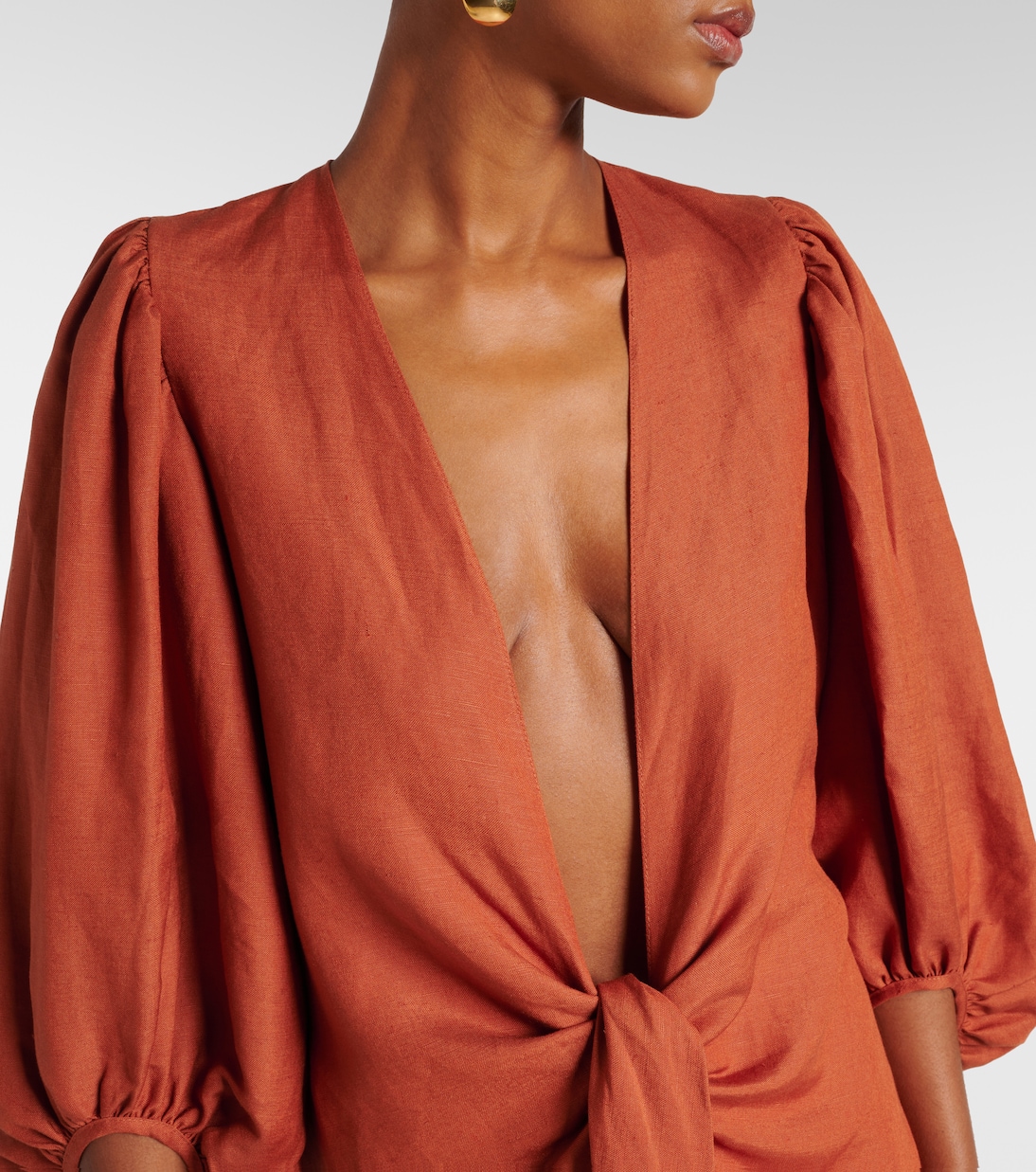 Chemise Solid en lin mélangé | Adriana Degreas