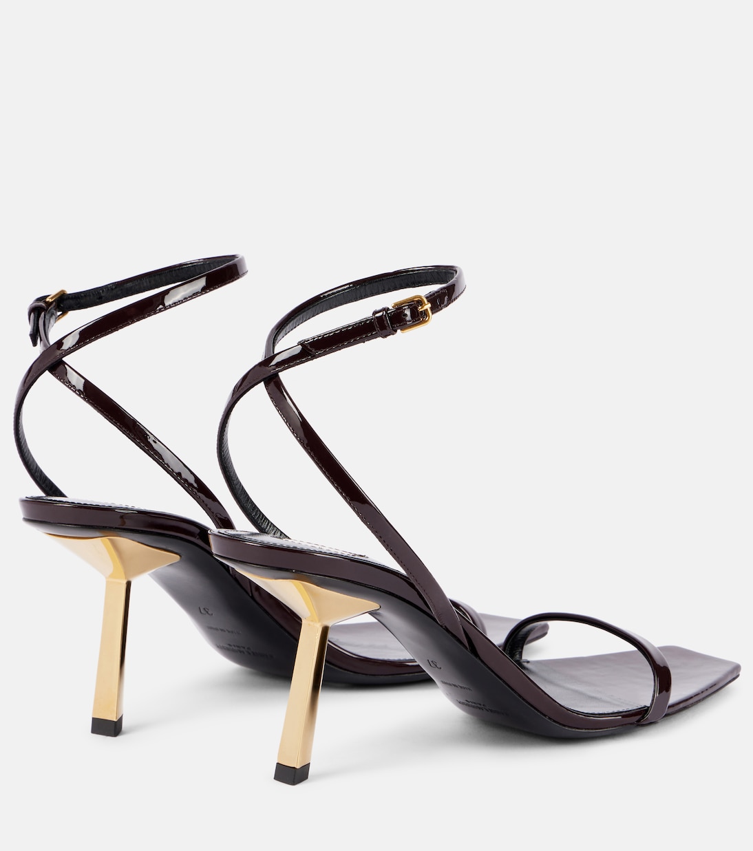 Sandales Lee 75 en cuir verni | Saint Laurent