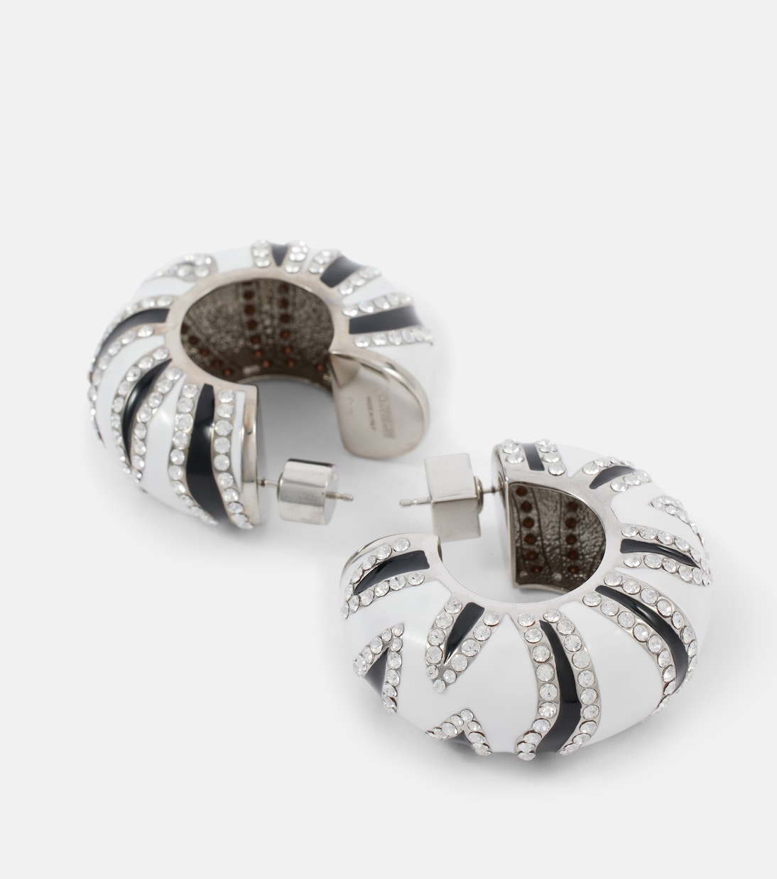 Boucles d'oreilles Zebra à cristaux | Jacquemus