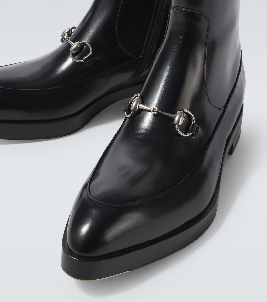 Ankle Boots Horsebit aus Leder | Gucci