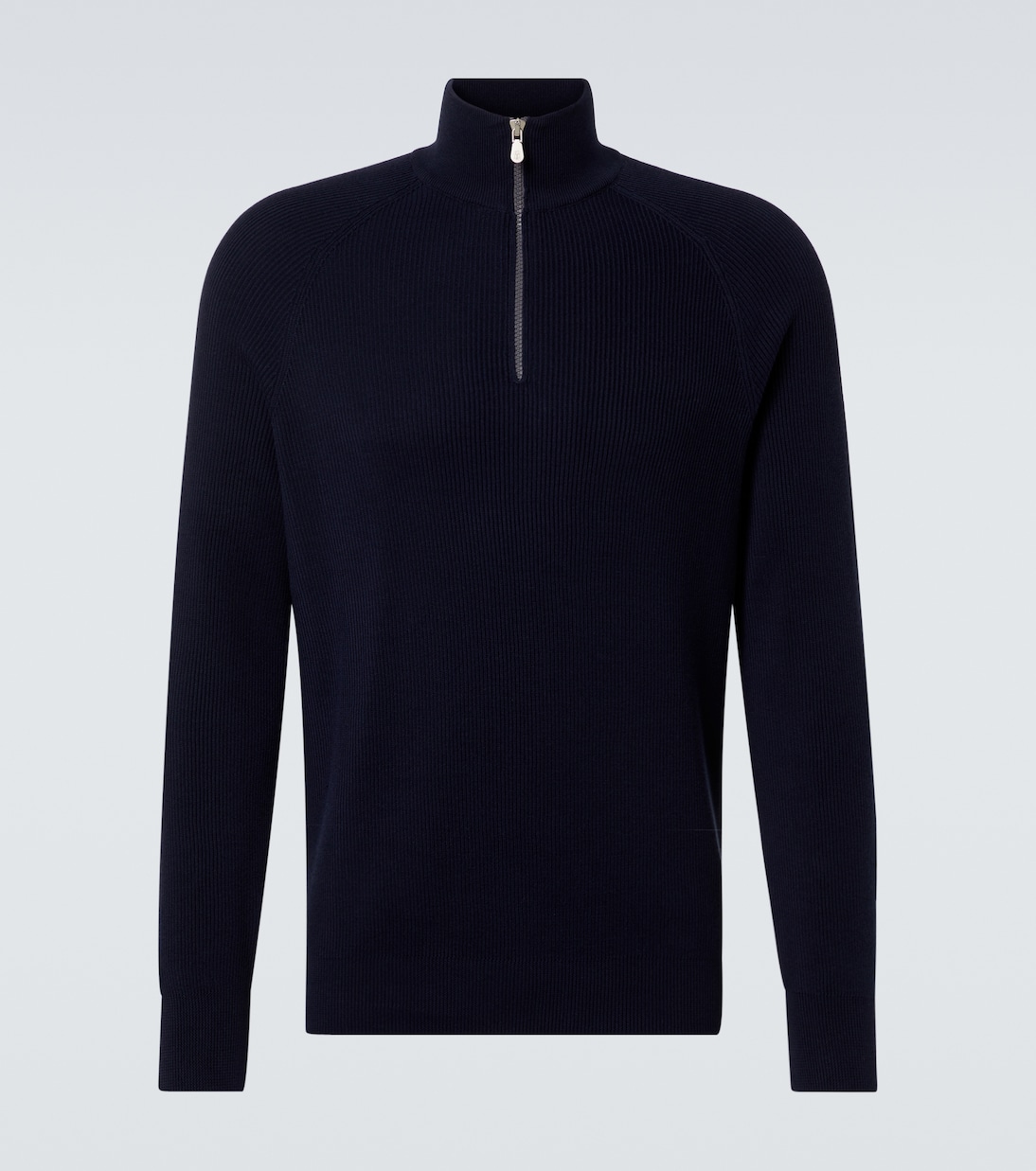 Pull zippé en coton | Brunello Cucinelli