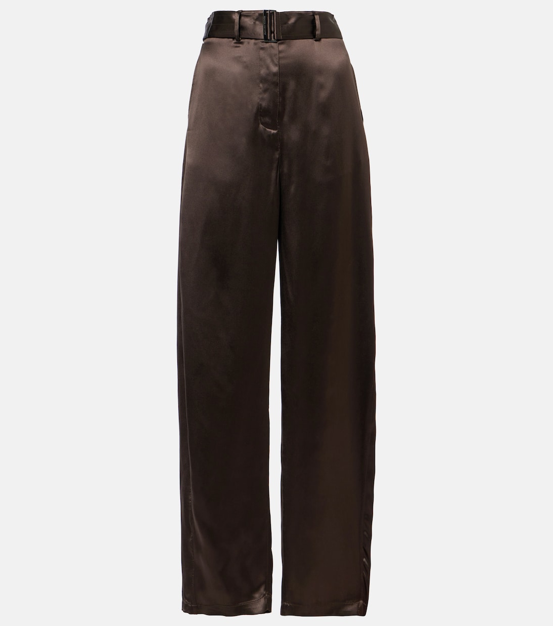 Pantaloni regular in raso di misto seta | Magda Butrym
