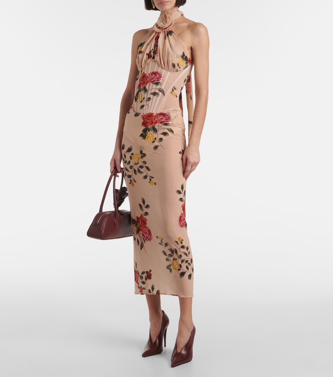 Robe bustier à fleurs | Magda Butrym