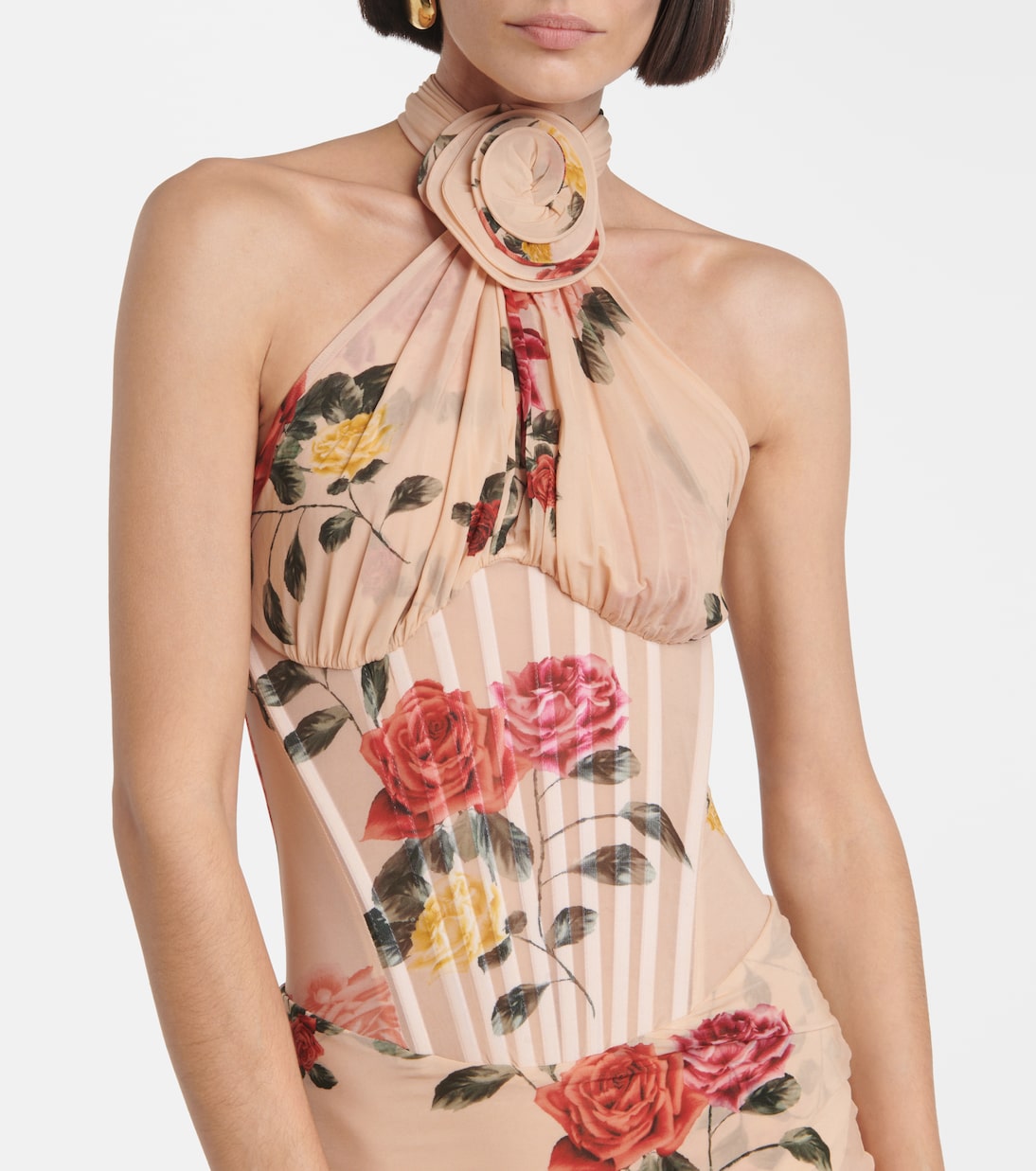 Robe bustier à fleurs | Magda Butrym