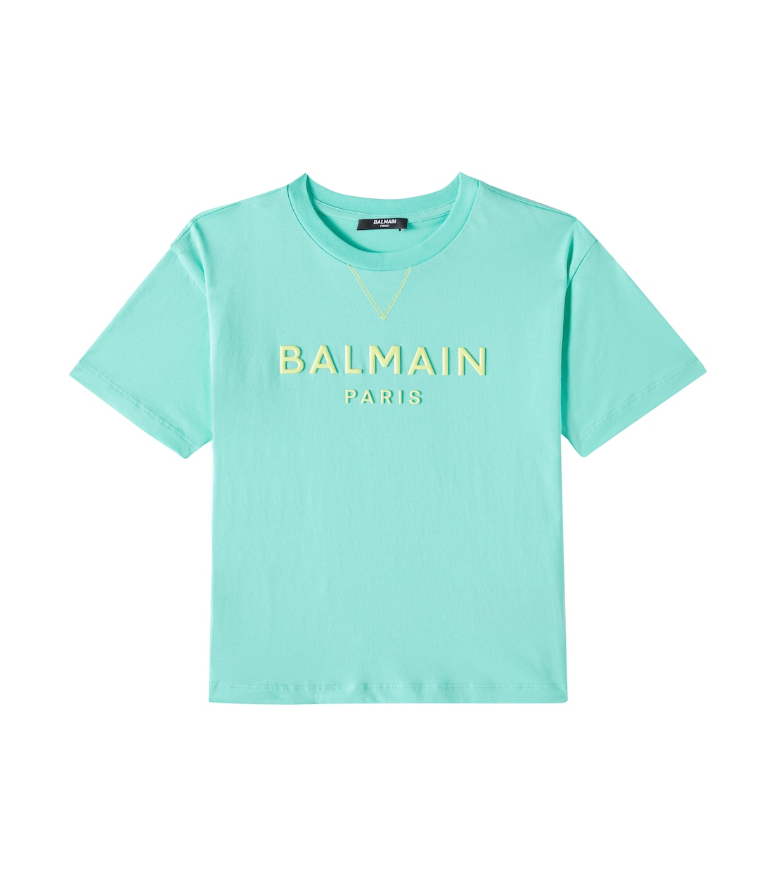 Camiseta en jersey de algodón con logo | Balmain Kids