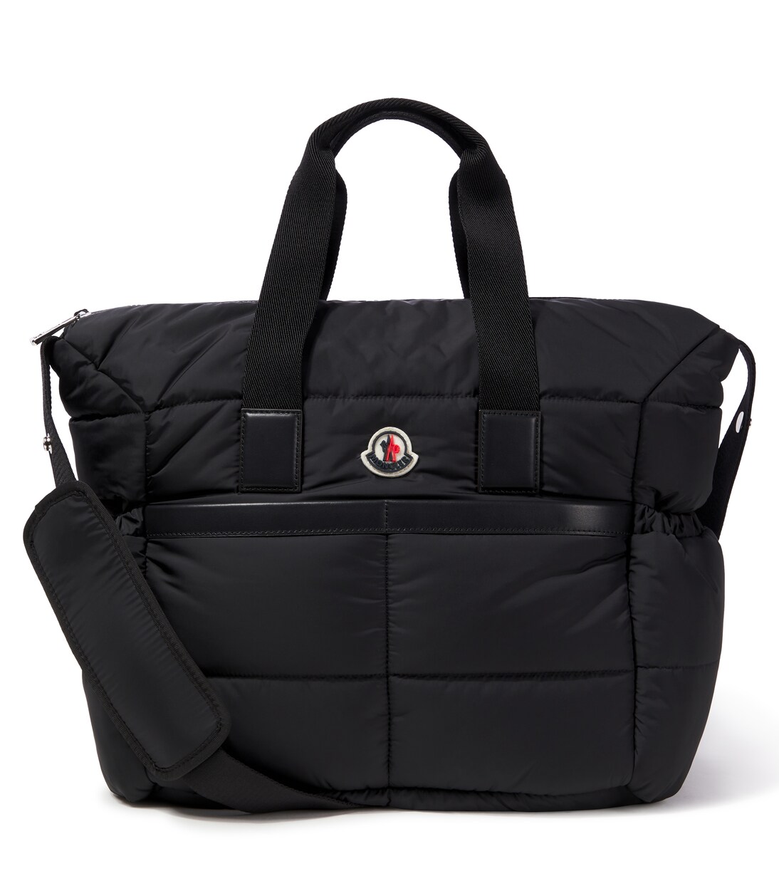 Logo diaper bag in black - Moncler Enfant | Mytheresa