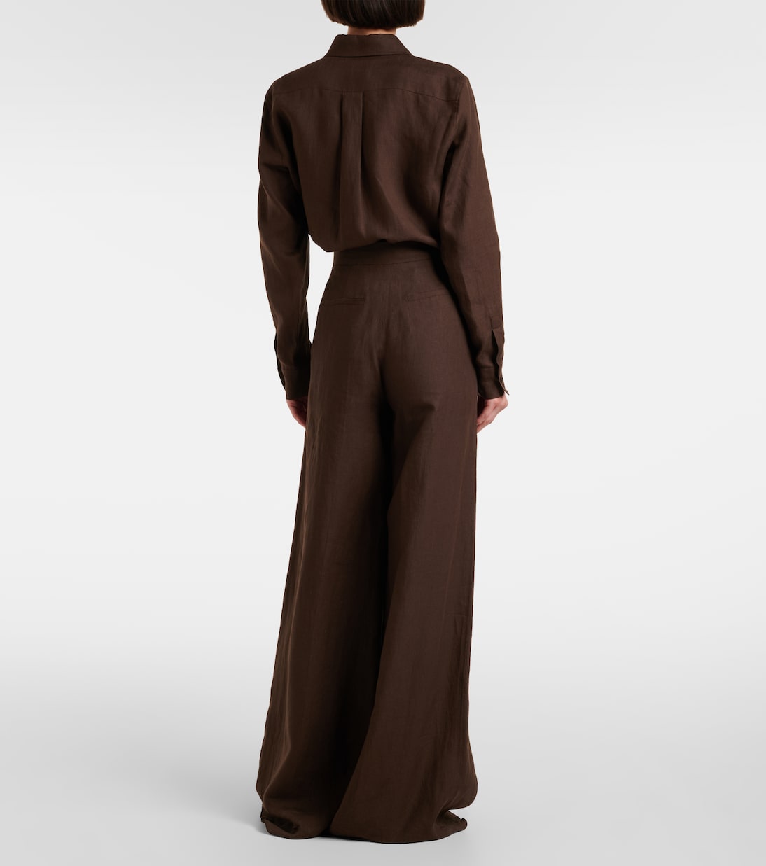 Pantaloni a gamba larga Sequoia in lino | Max Mara