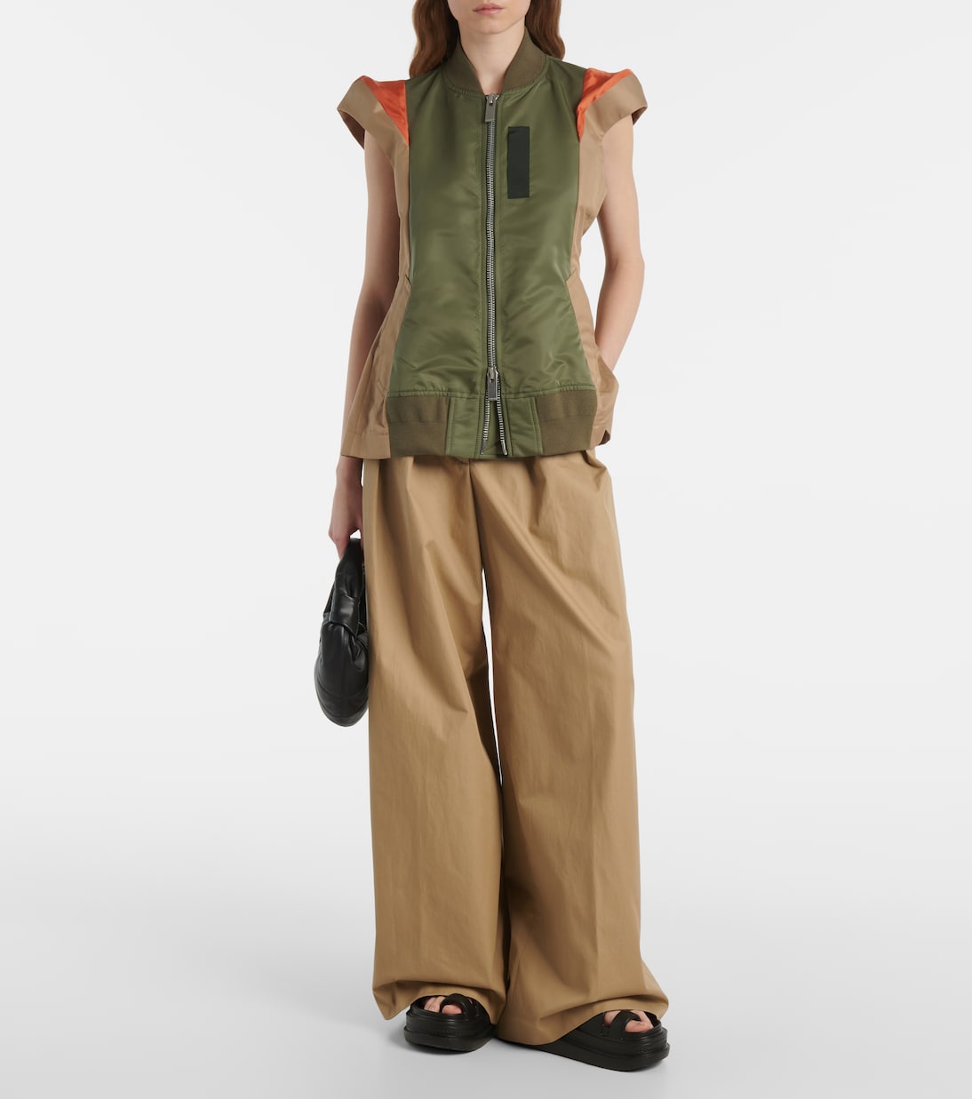 Weste aus Twill und Gabardine | Sacai