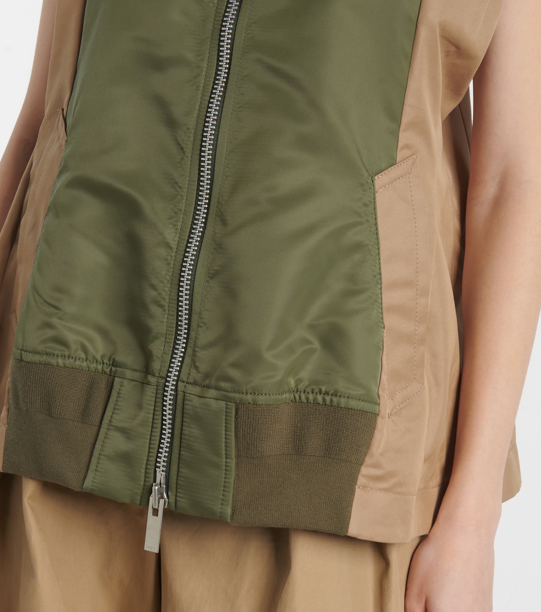 Weste aus Twill und Gabardine | Sacai