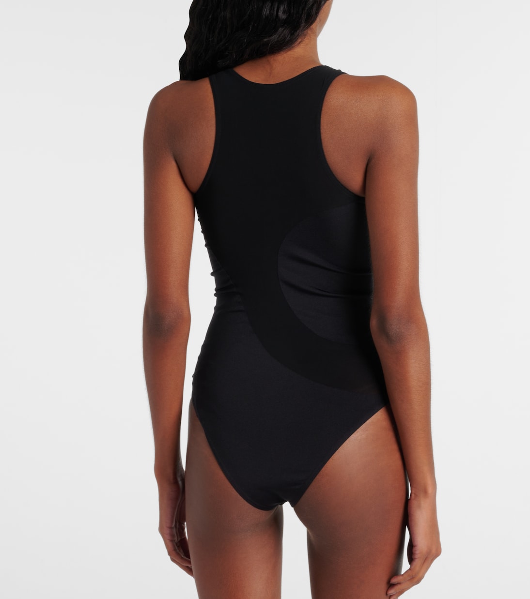 Body asimétrico de satén semitransparente | Wolford
