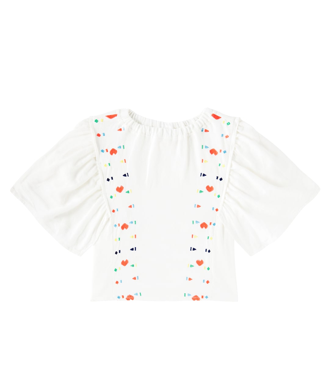 Top in cotone con ricamo | Fábula