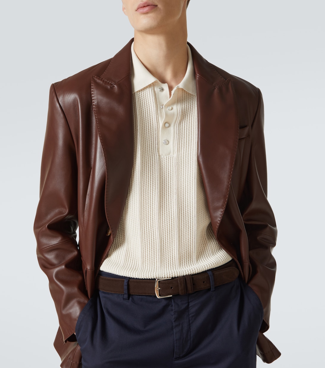 Polo in maglia di cotone | Brunello Cucinelli