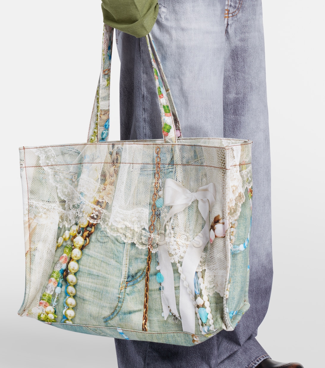Tote Trompe l'œil aus Canvas | Acne Studios