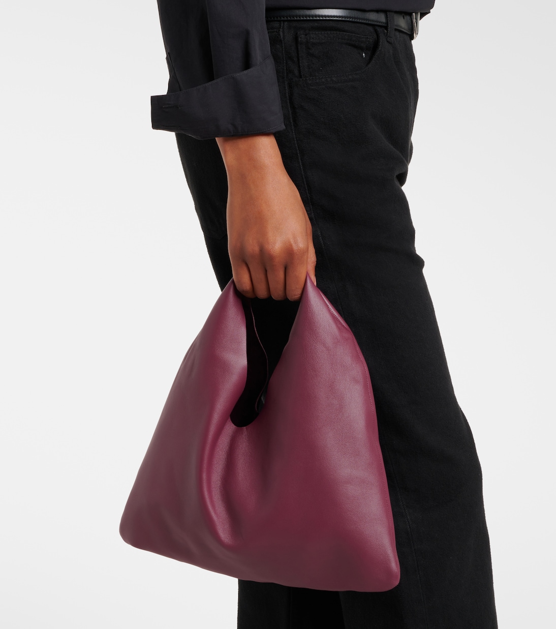 Bindle Small leather tote bag | The Row