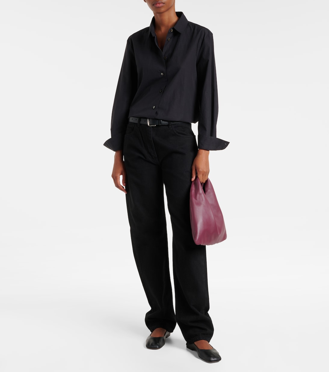 Bindle Small leather tote bag | The Row