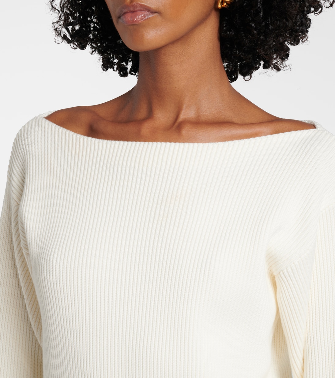 Jersey en mezcla de algodón y seda | Victoria Beckham