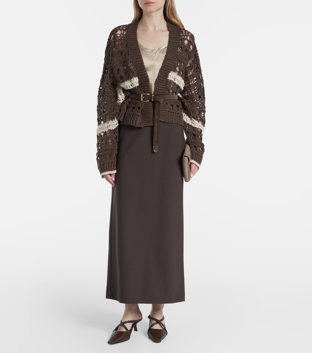 Wool-blend maxi skirt | Brunello Cucinelli