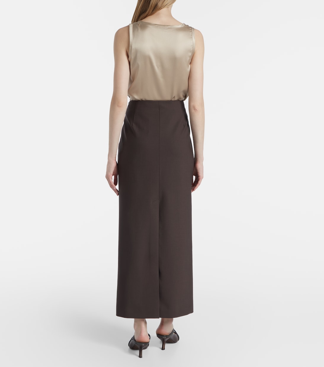Wool-blend maxi skirt | Brunello Cucinelli