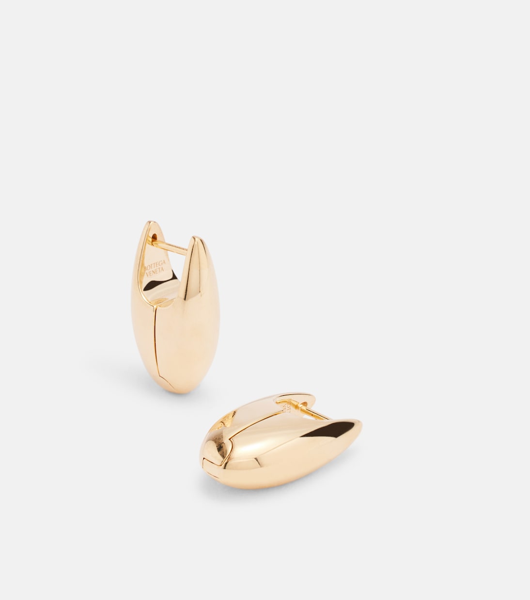 Pendientes de plata de ley bañados en oro de 18 ct | Bottega Veneta
