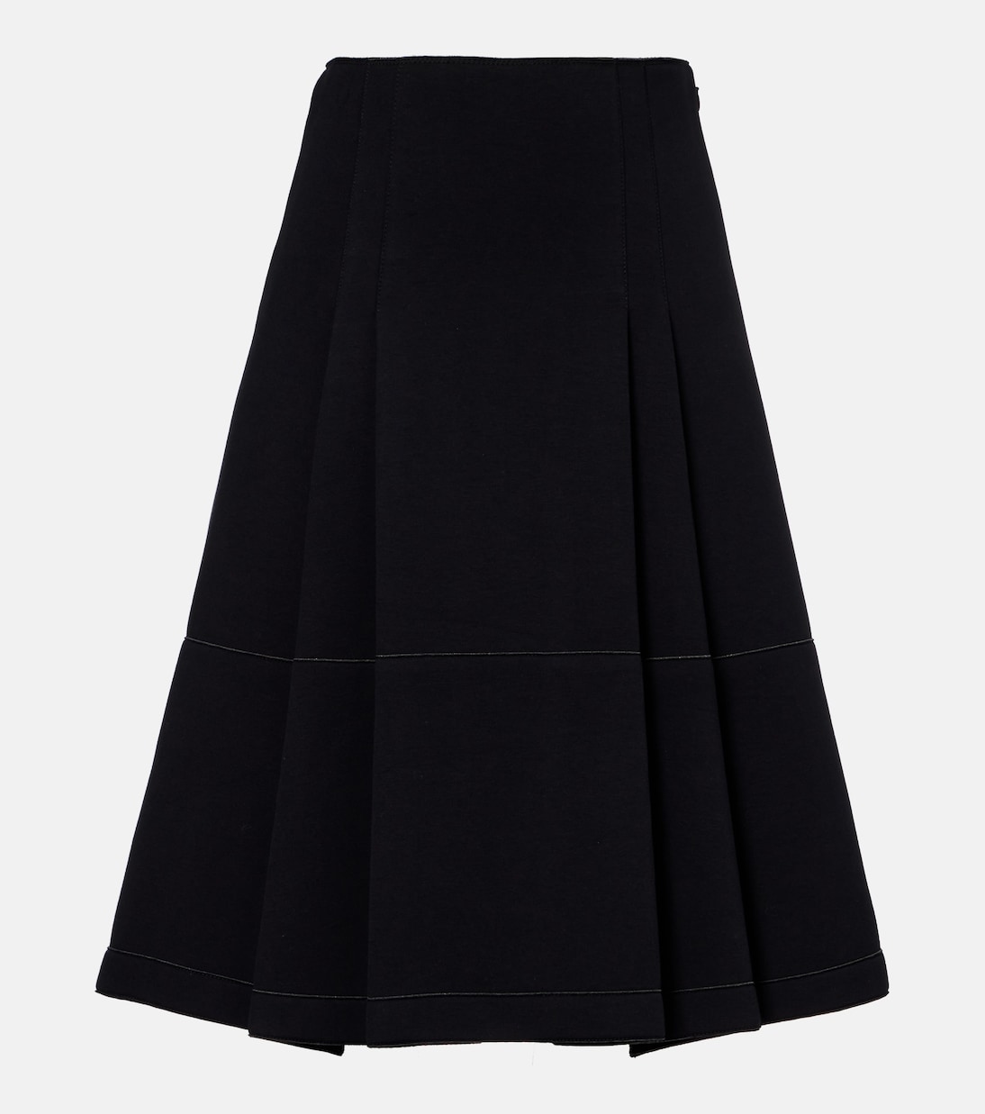 Tiered cotton-blend midi skirt | Marni
