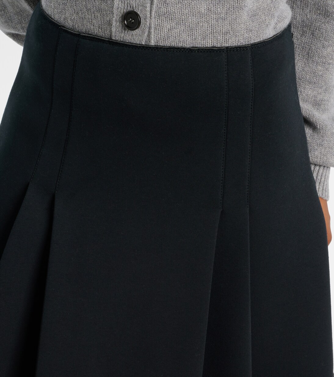 Tiered cotton-blend midi skirt | Marni