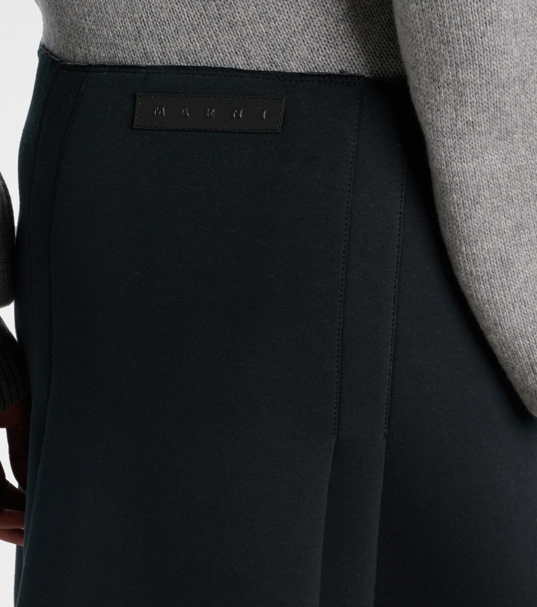 Tiered cotton-blend midi skirt | Marni
