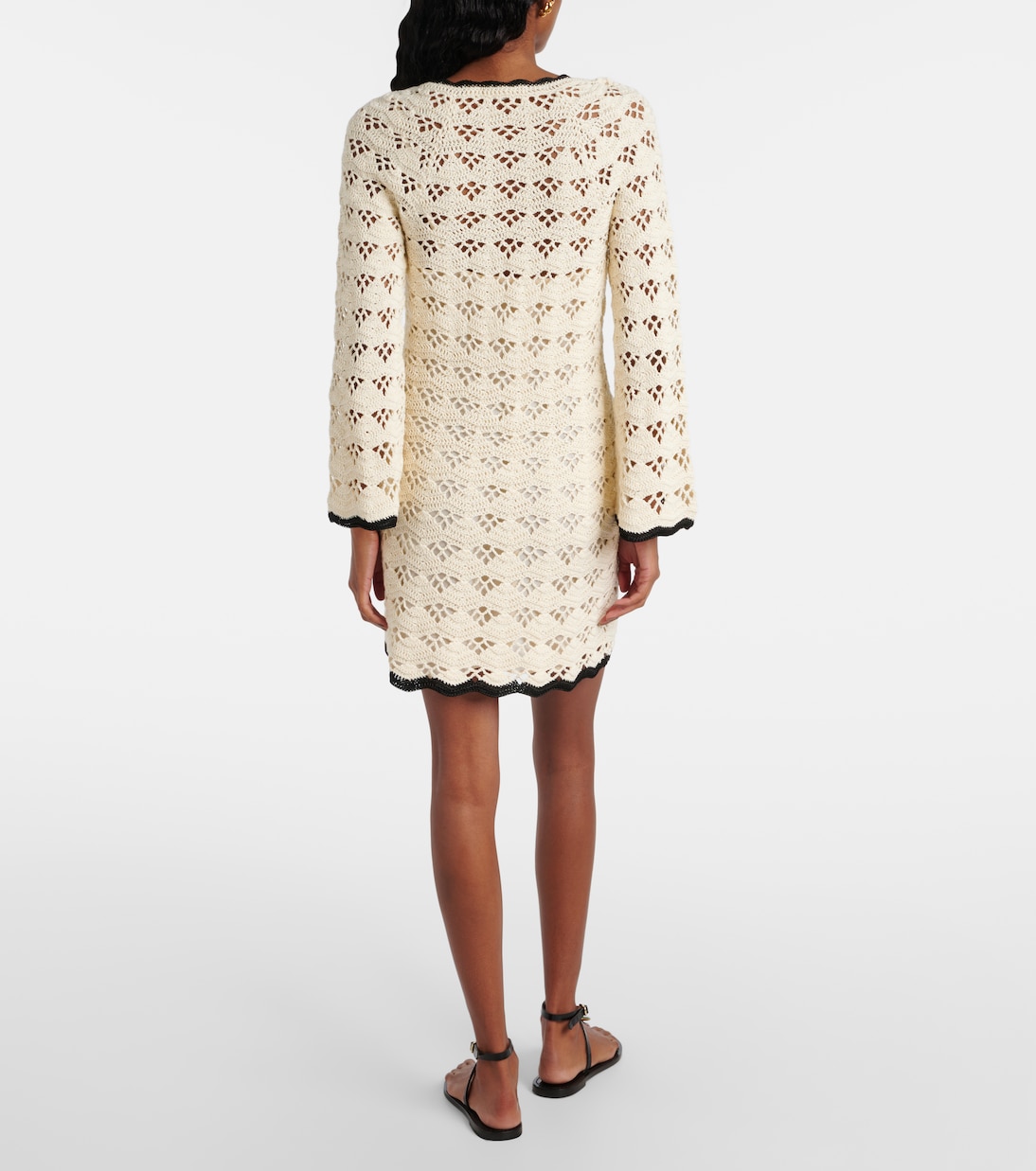 Abito corto Rhiannon in cotone  | Zimmermann