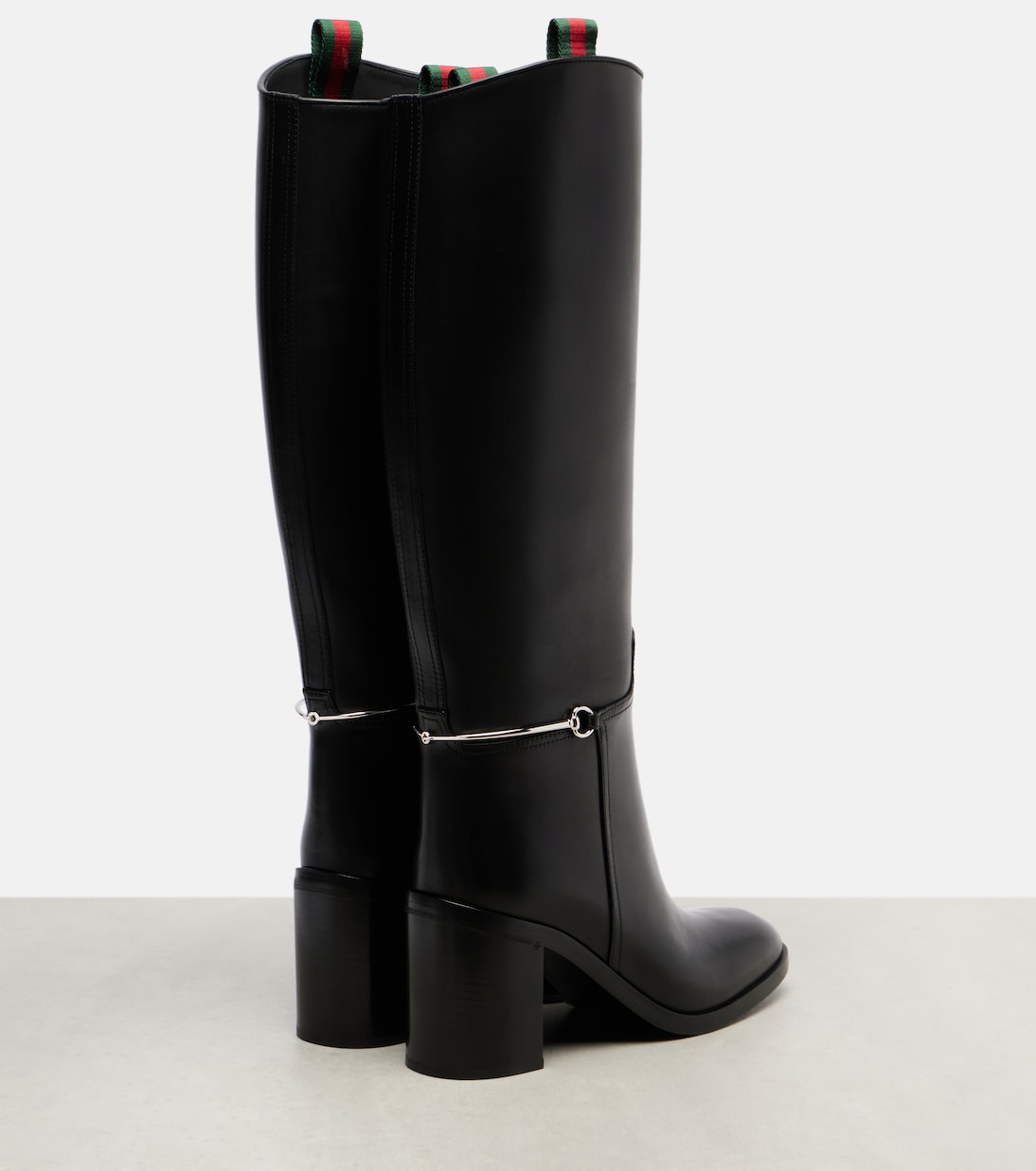 Botas altas de piel con Horsebit  | Gucci