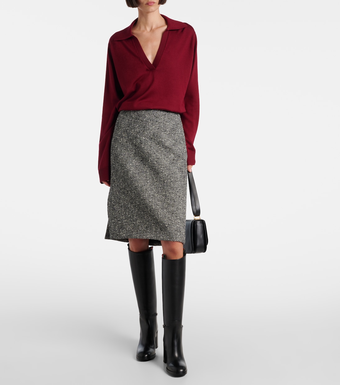 Botas altas de piel con Horsebit  | Gucci
